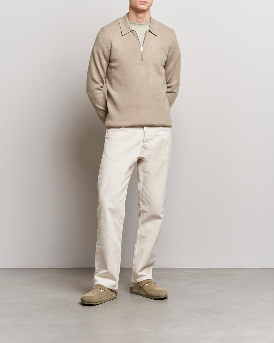 Herre | Trøjer | Samsøe Samsøe | Guna Half Zip Pure Cashmere