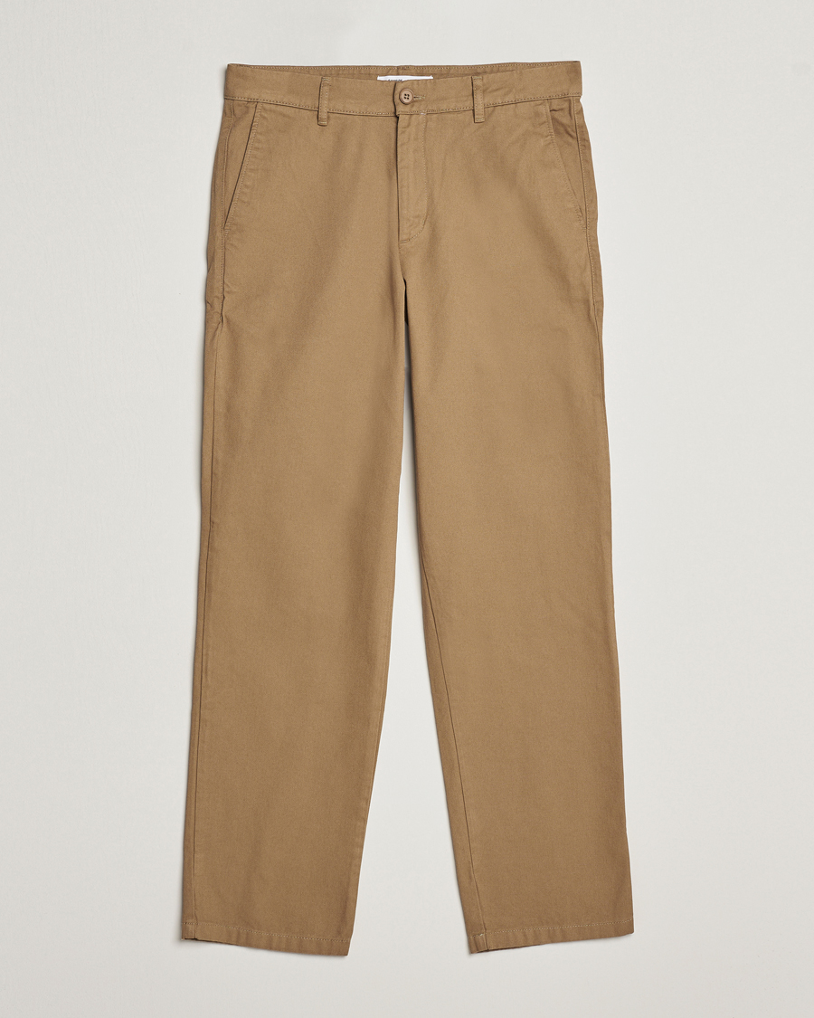 Herre | Bukser | Samsøe Samsøe | Johnny Cotton Trousers Covert Green