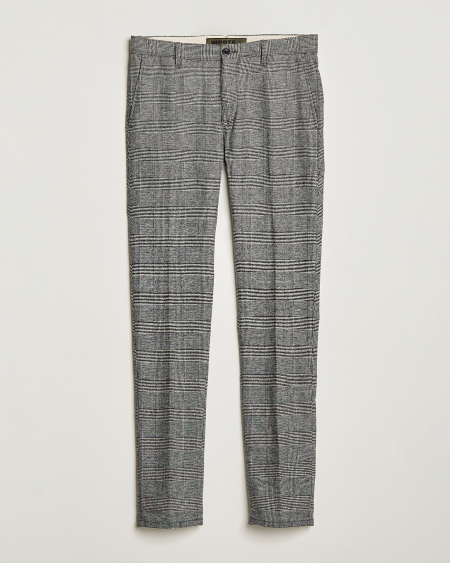 Herre | Bukser | Incotex | Slim Fit Prince Of Wales Check Pants Grey