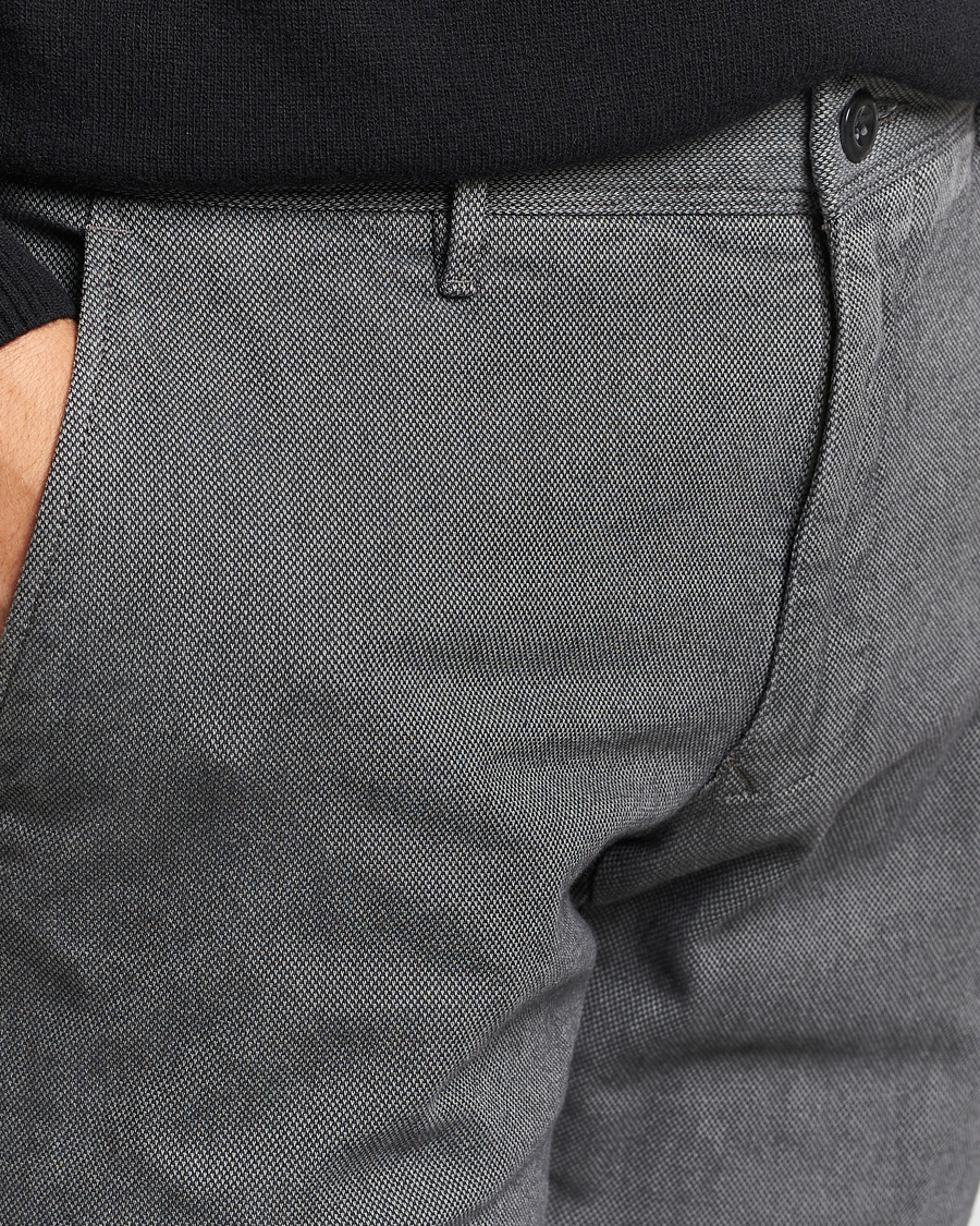 Herre | Bukser | Incotex | Slim Fit Overdyed Microstructure Slacks Dark Grey