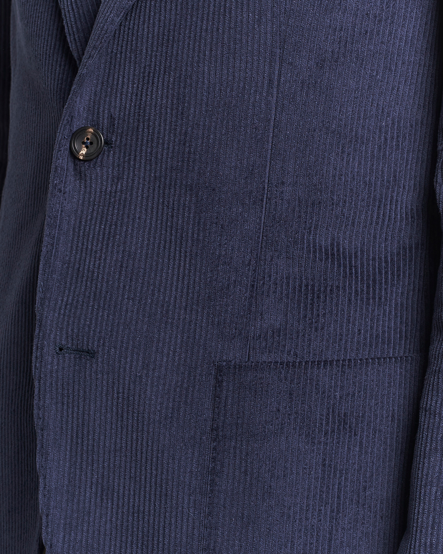 Herre | Blazere & jakker | Incotex | Montedoro Unconstructed Corduroy Blazer Navy