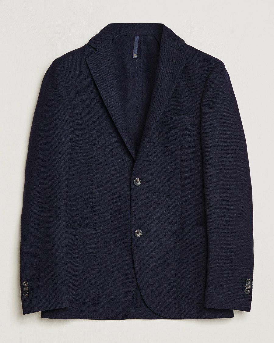 Herre | Blazere & jakker | Incotex | Montedoro Unconstructed Wool/Cashmere Blazer Navy