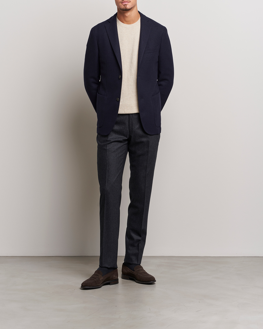 Herre | Blazere & jakker | Incotex | Montedoro Unconstructed Wool/Cashmere Blazer Navy
