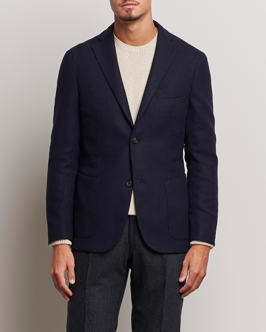 Herre | Blazere & jakker | Incotex | Montedoro Unconstructed Wool/Cashmere Blazer Navy