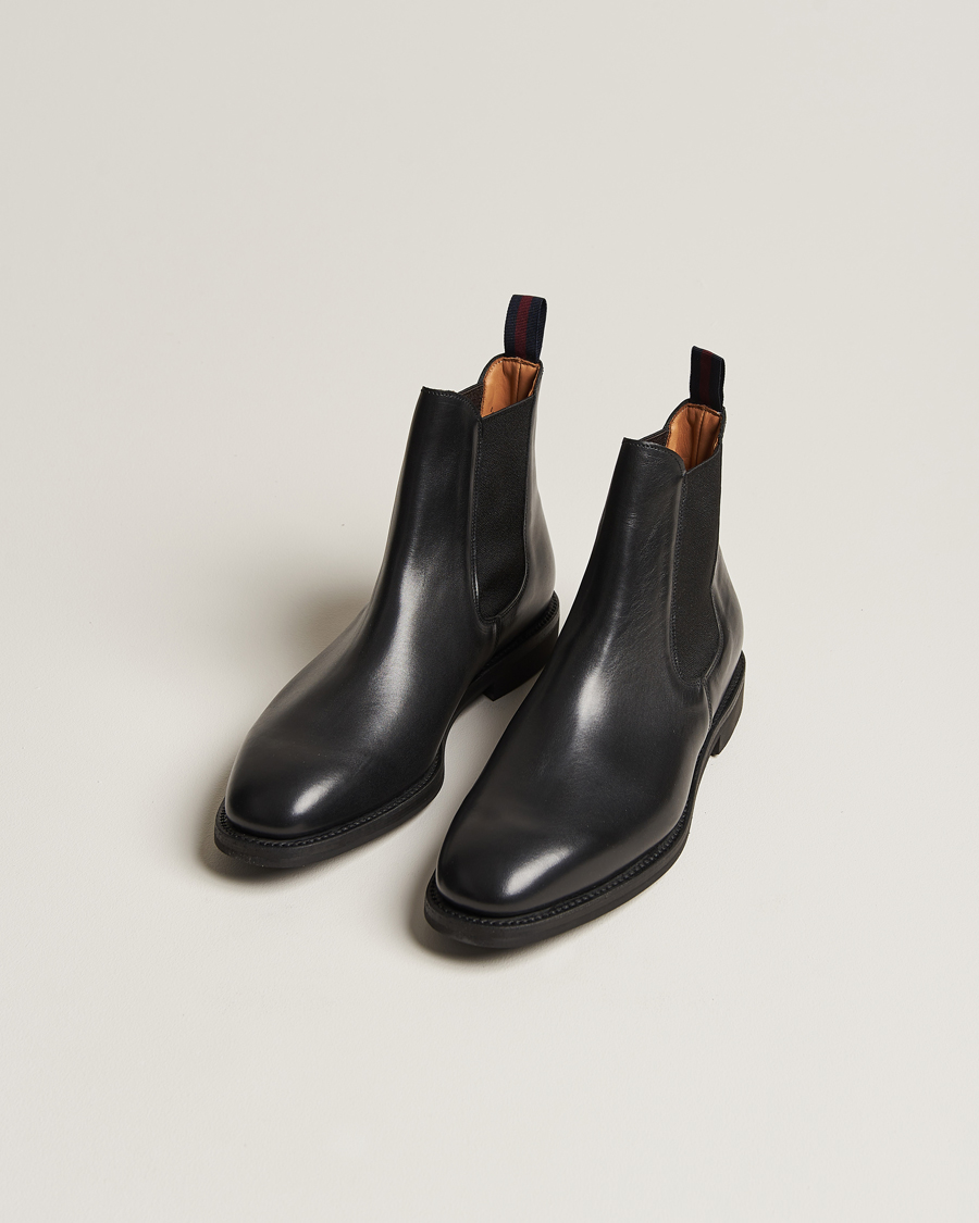 Herre | Sko | Sanders | Liam Chelsea Boot Black Calf