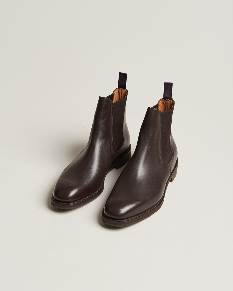 Herre | Sanders Liam Chelsea Boot Dark Brown Calf | Sanders | Liam Chelsea Boot Dark Brown Calf