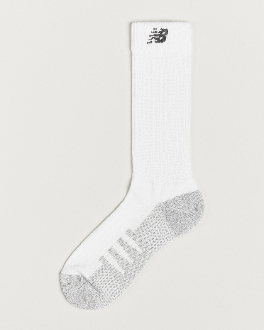 Herre | Sport | New Balance Running | 2-Pack Coolmax Crew Socks White