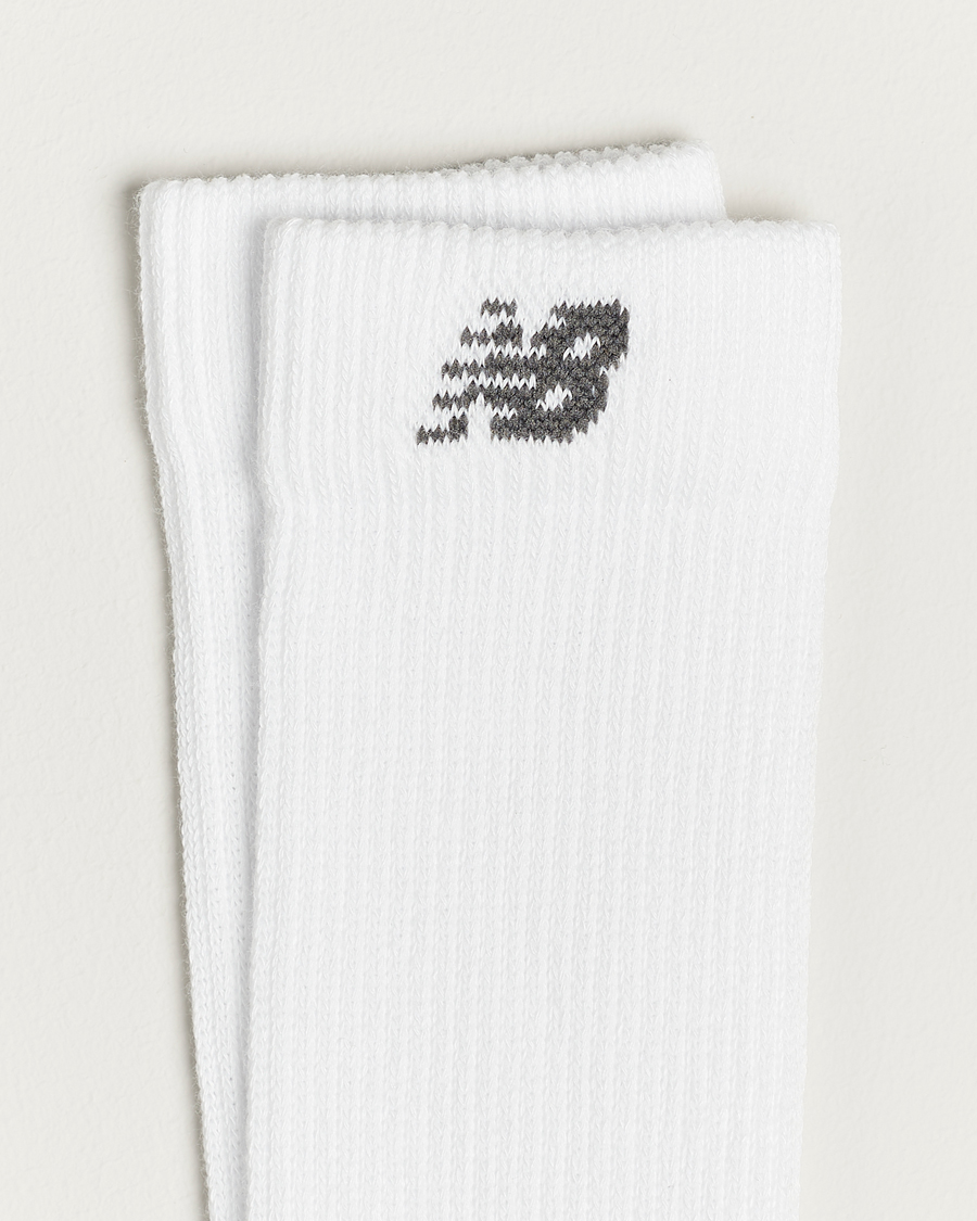 Herre | Sport | New Balance Running | 2-Pack Coolmax Crew Socks White