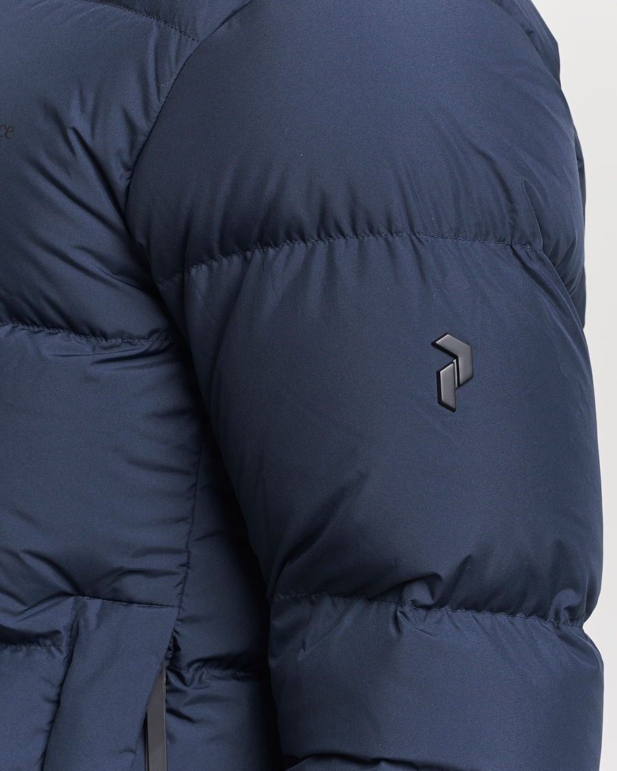 Herre | Jakker | Peak Performance | Rivel Down Hooded Jacket Blue Shadow