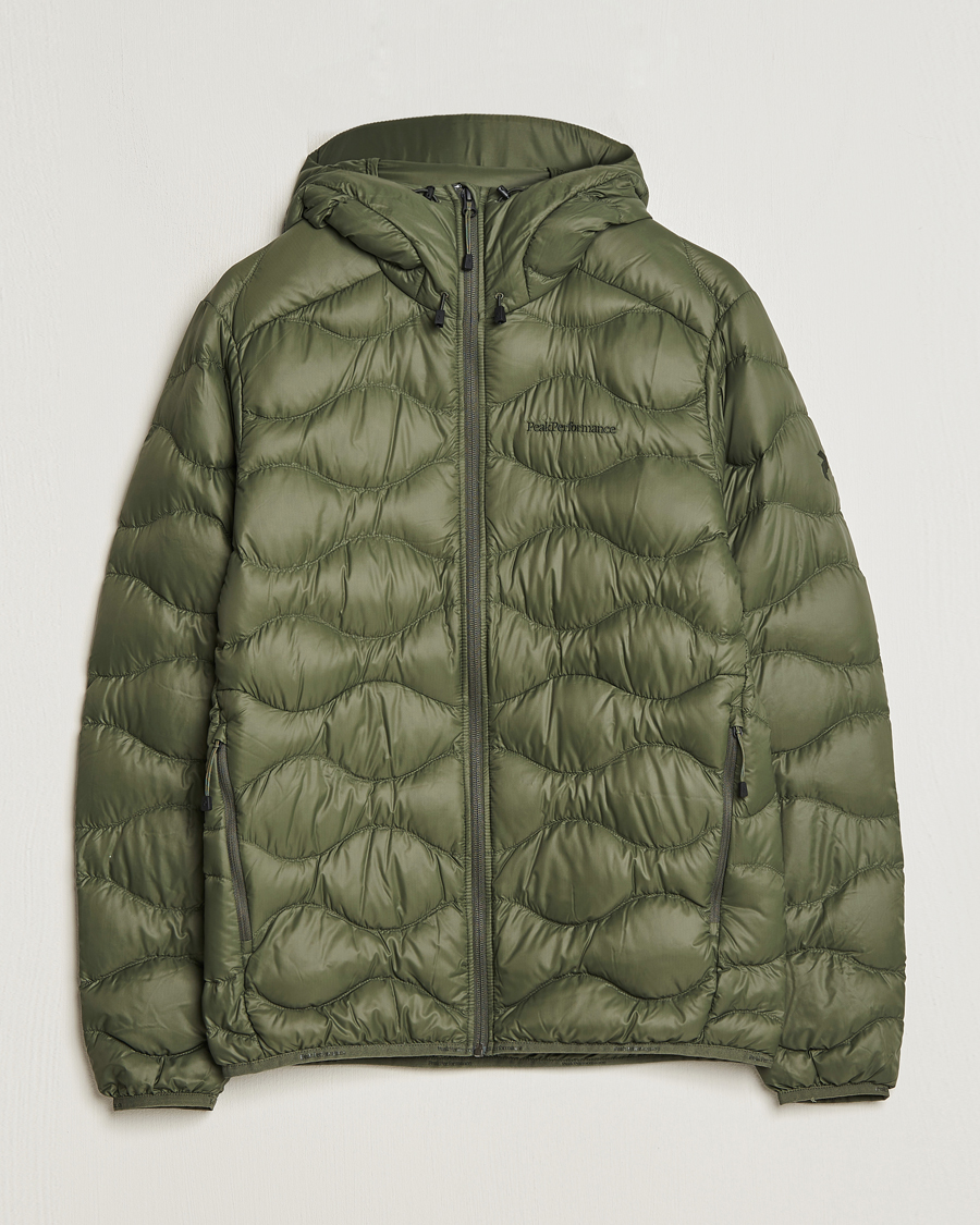 Herre | Jakker | Peak Performance | Helium Down Hooded Jacket Pine Needle