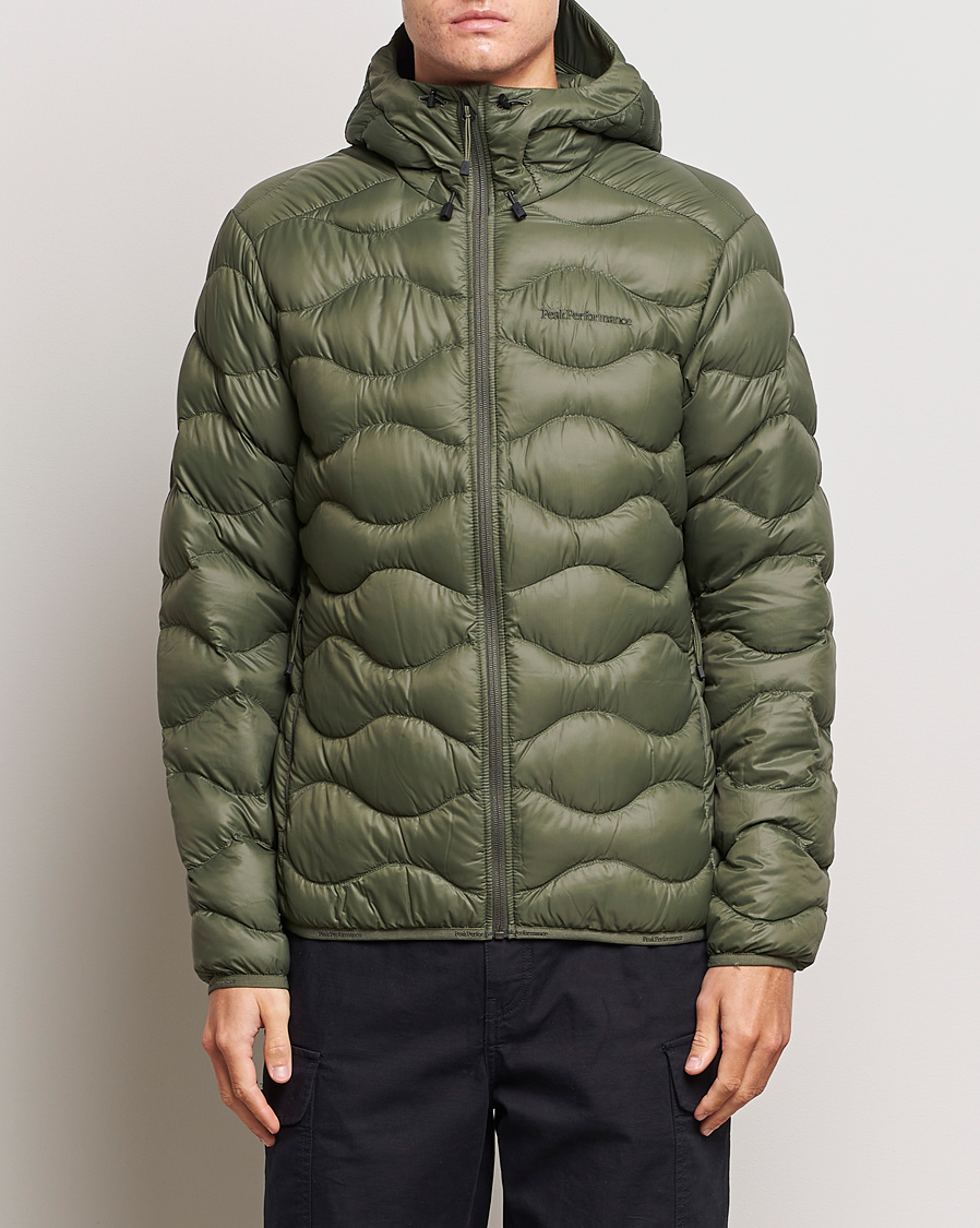 Herre | Jakker | Peak Performance | Helium Down Hooded Jacket Pine Needle