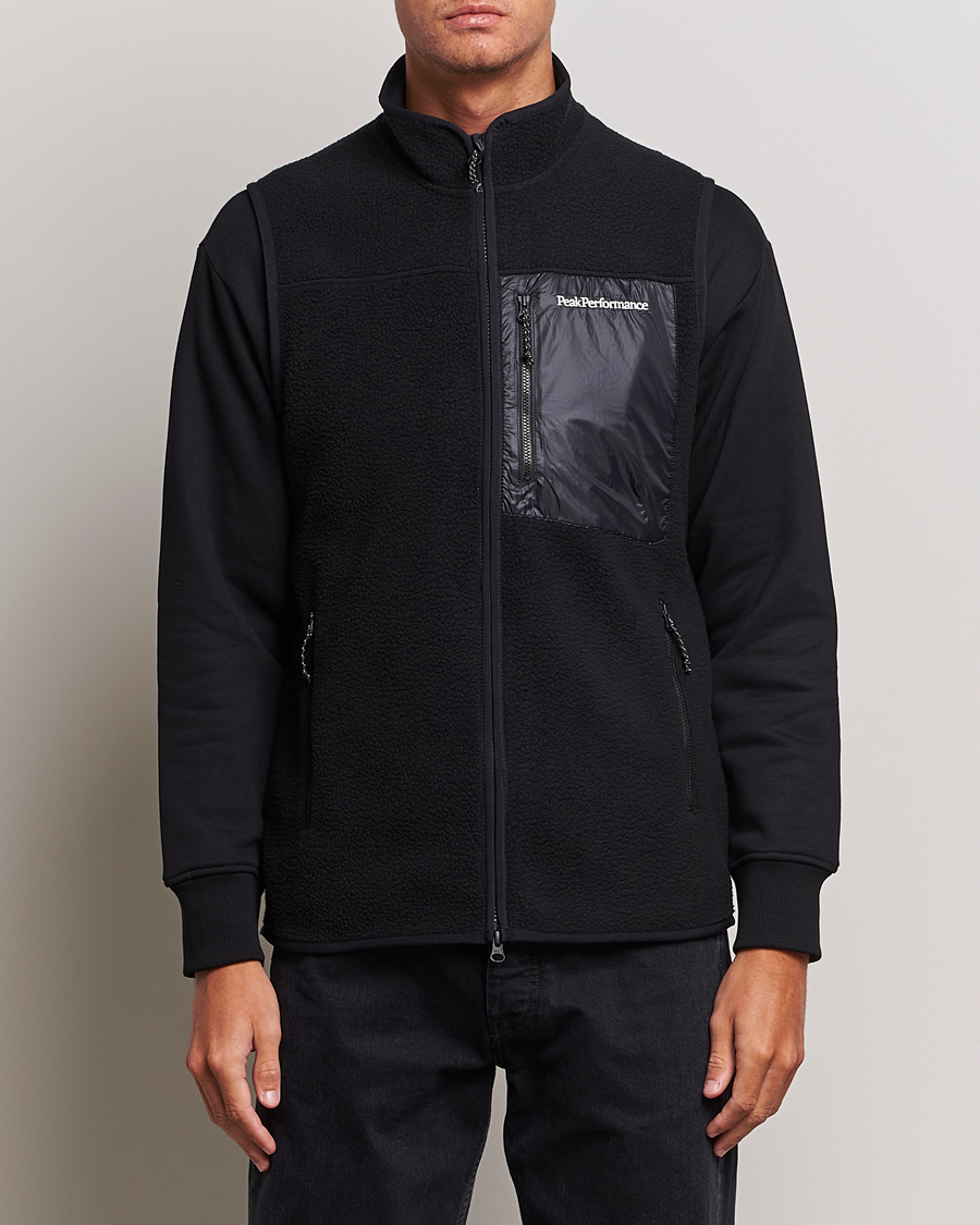Herre | Peak Performance Pile Vest Black | Peak Performance | Pile Vest Black