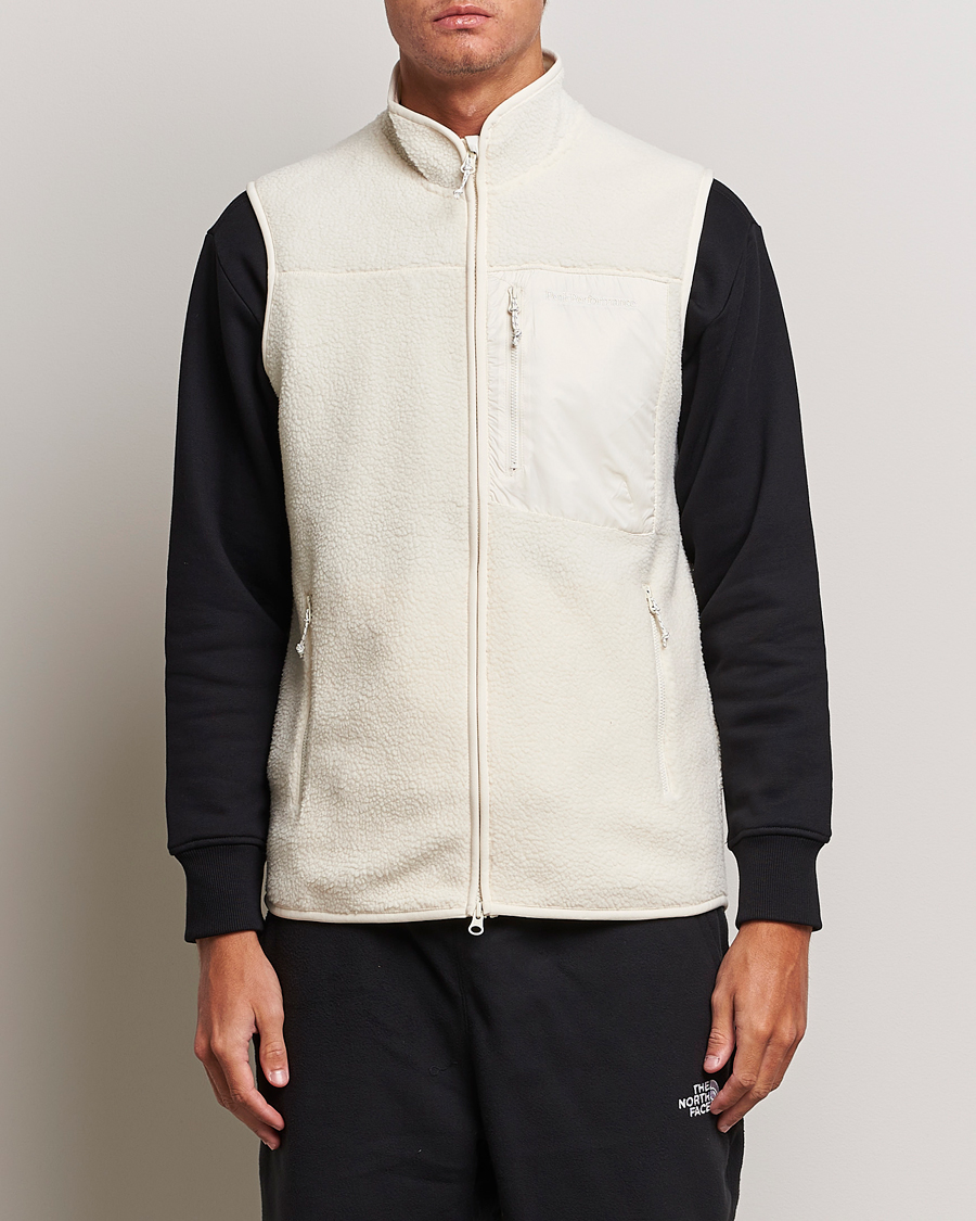 Herre | Peak Performance Pile Vest Vintage White | Peak Performance | Pile Vest Vintage White