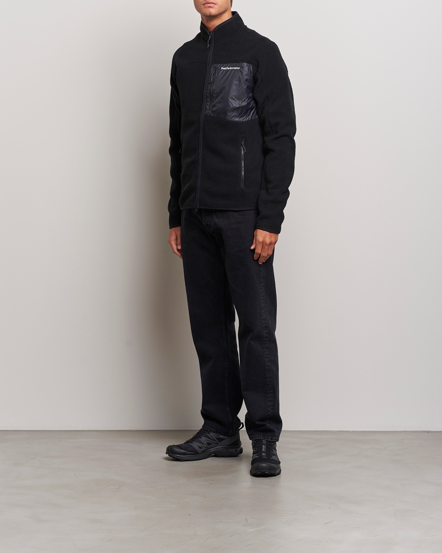 Herre | Trøjer | Peak Performance | Pile Full Zip Black