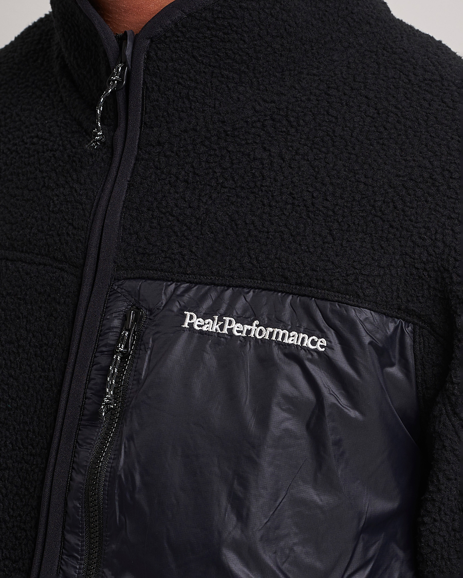 Herre | Trøjer | Peak Performance | Pile Full Zip Black