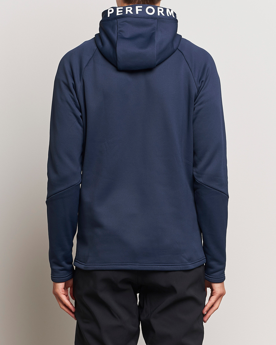 Herre | Trøjer | Peak Performance | Rider Hooded Full Zip Blue Shadow
