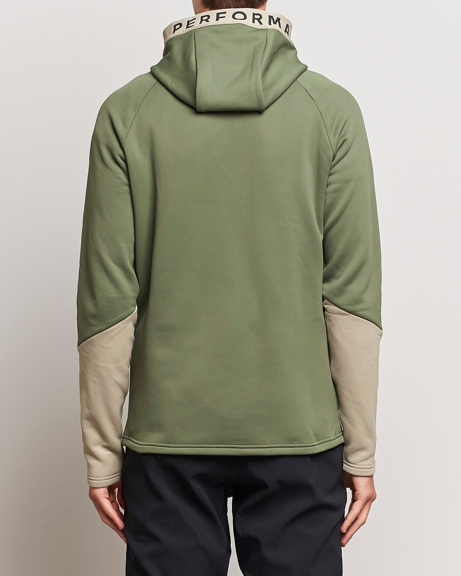 Herre | Trøjer | Peak Performance | Rider Hooded Full Zip Pine Needle/Avid Beige