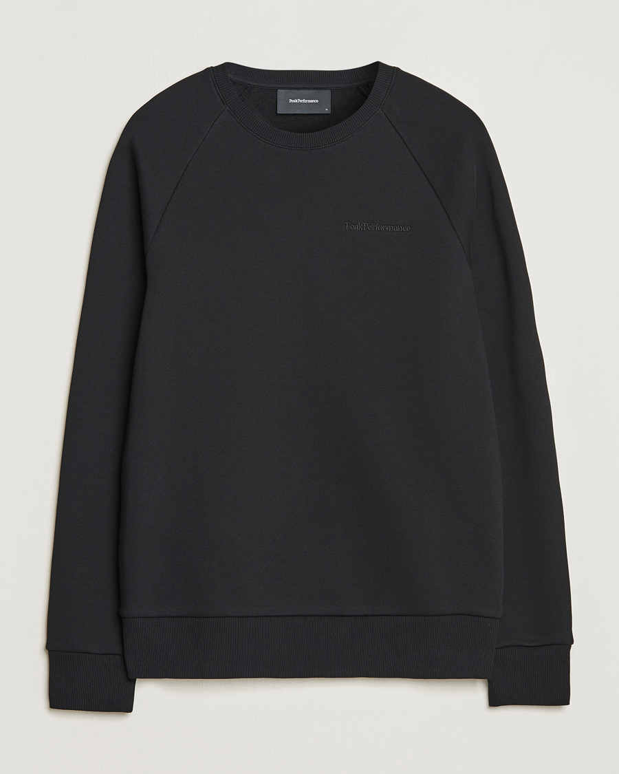 Herre | Trøjer | Peak Performance | Original Logo Crew Neck Sweatshirt Black