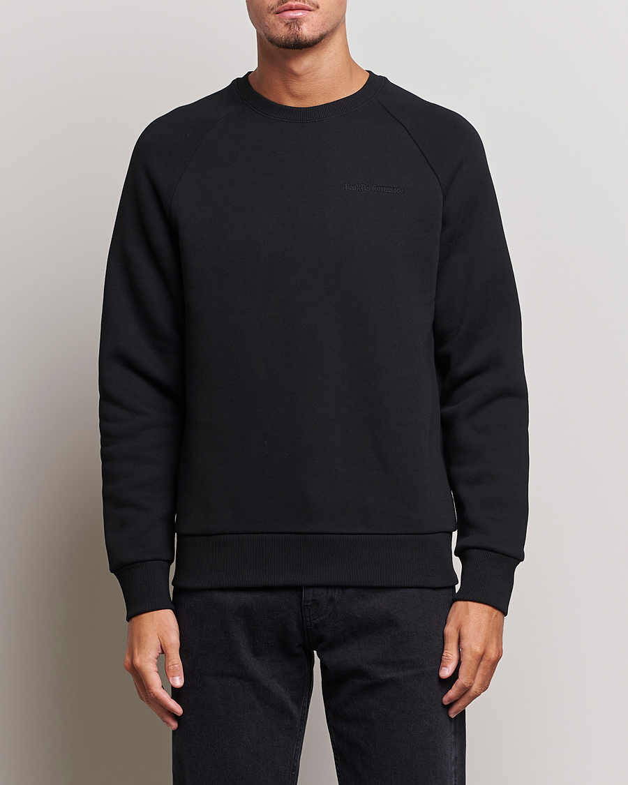 Herre | Trøjer | Peak Performance | Original Logo Crew Neck Sweatshirt Black