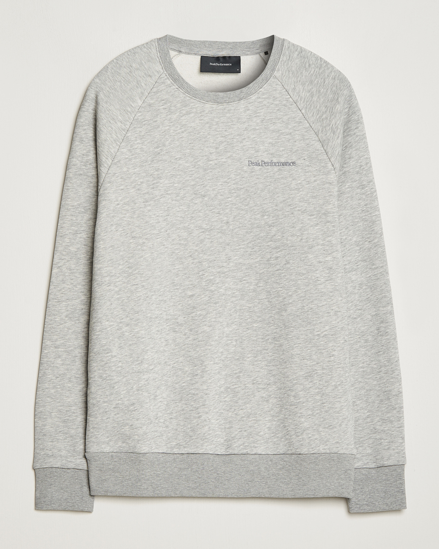 Herre | Trøjer | Peak Performance | Original Logo Crew Neck Sweatshirt Grey Melange