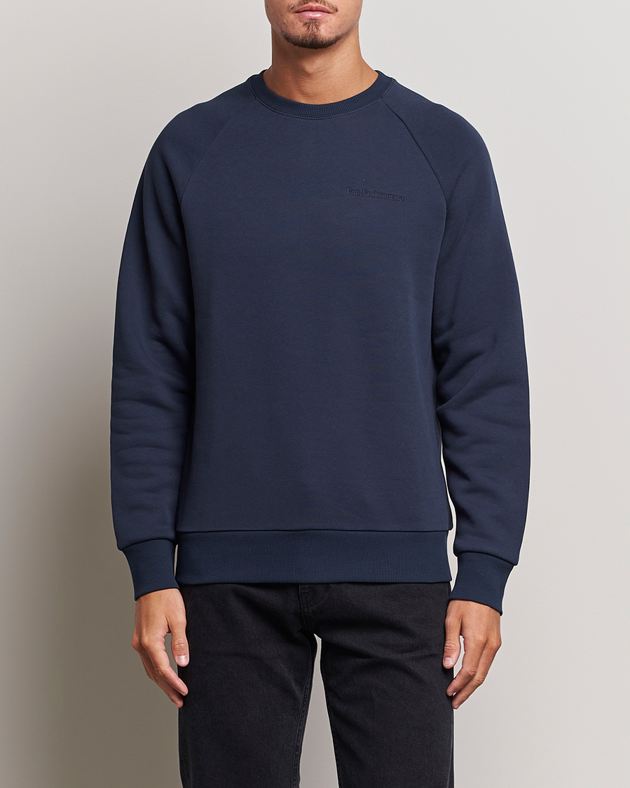 Herre | Trøjer | Peak Performance | Original Logo Crew Neck Sweatshirt Blue Shadow