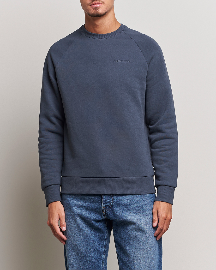 Herre | Trøjer | Peak Performance | Original Logo Crew Neck Sweatshirt Omber Blue