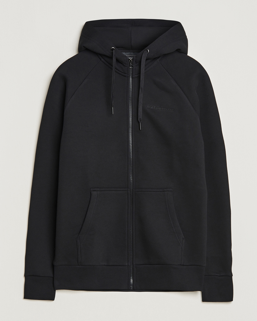 Herre | Trøjer | Peak Performance | Original Logo Full Zip Hoodie Black