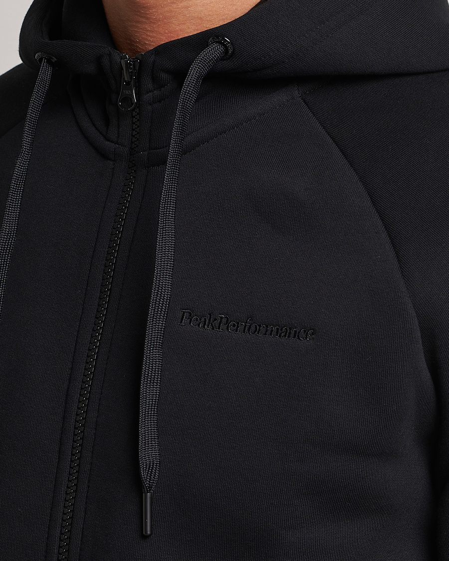 Herre | Trøjer | Peak Performance | Original Logo Full Zip Hoodie Black