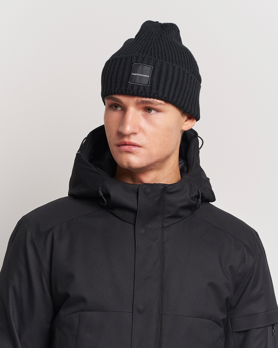 Herre | Peak Performance Cornice Ribbed Hat Black | Peak Performance | Cornice Ribbed Hat Black