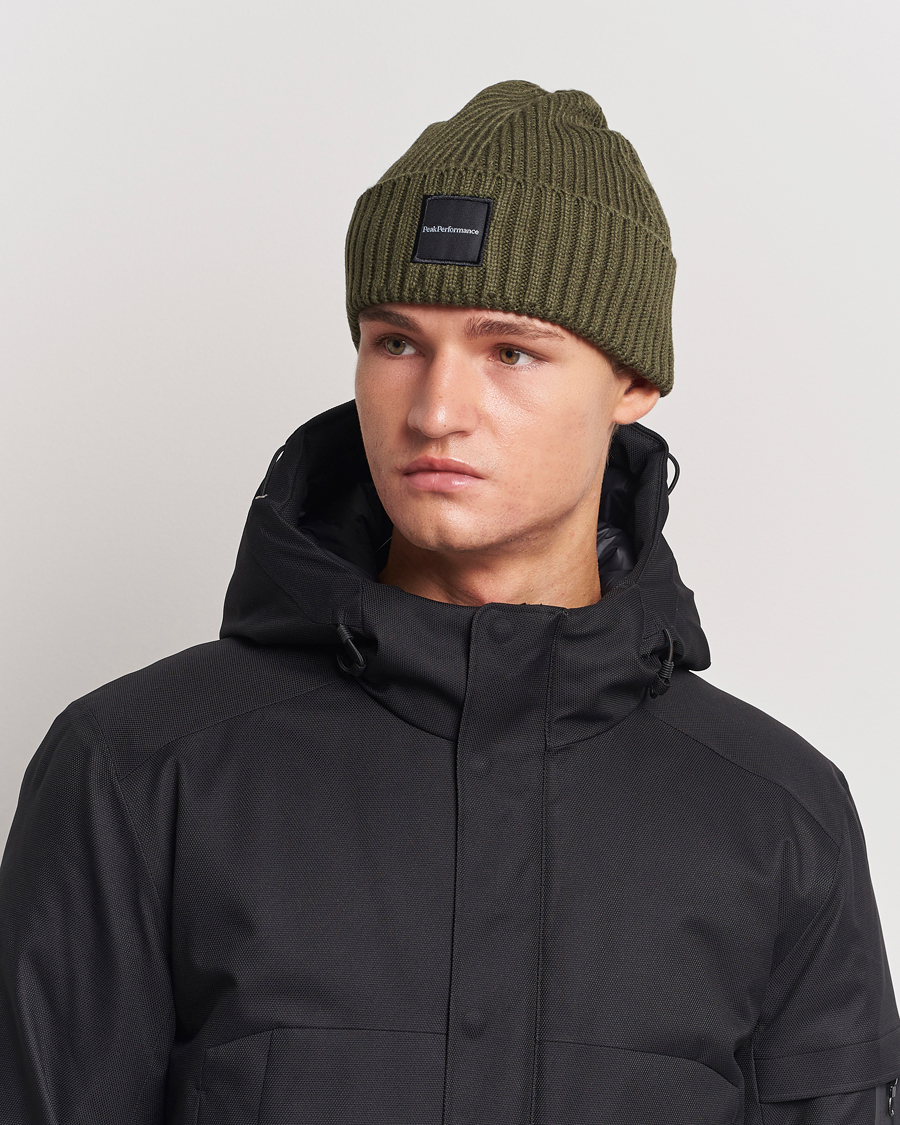 Herre | Huer | Peak Performance | Cornice Ribbed Hat Pine Needle