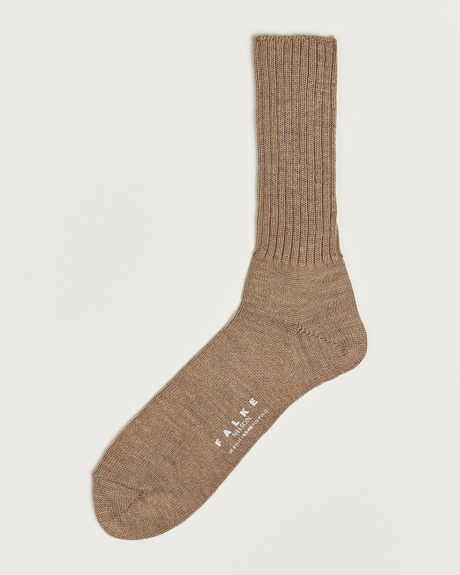 Herre |  | Falke | Nelson Wool Boot Sock Nutmeg Melange