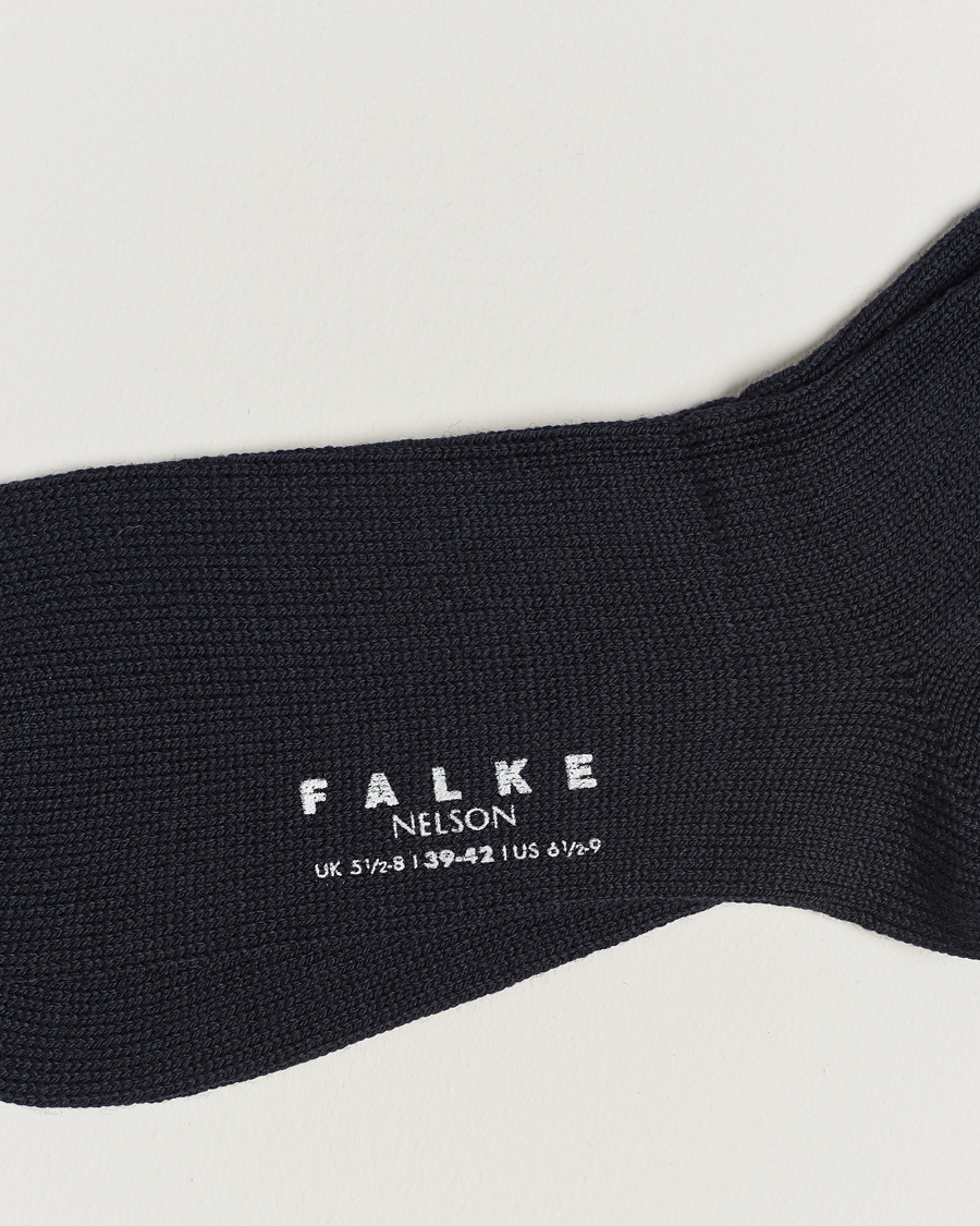 Herre |  | Falke | Nelson Wool Boot Sock Dark Navy