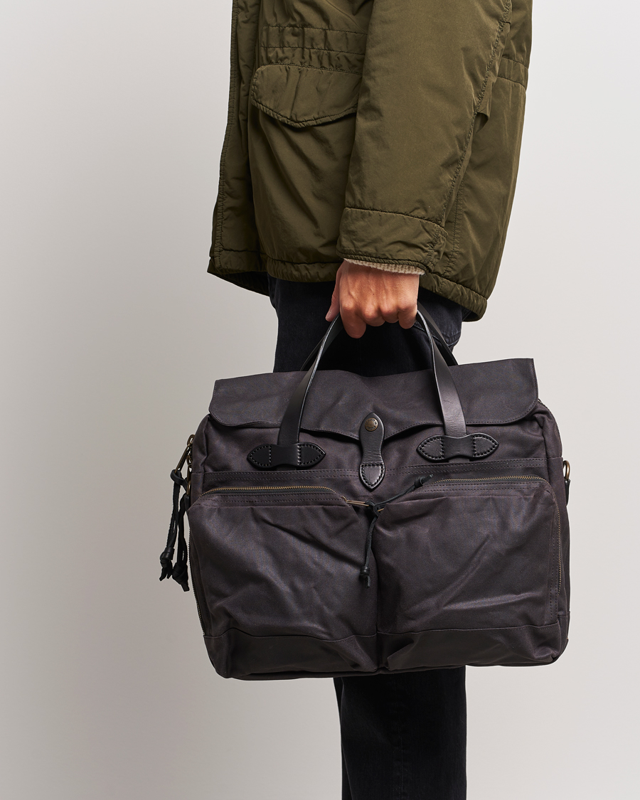 Herre | Filson 24-Hour Tin Briefcase Cinder | Filson | 24-Hour Tin Briefcase Cinder