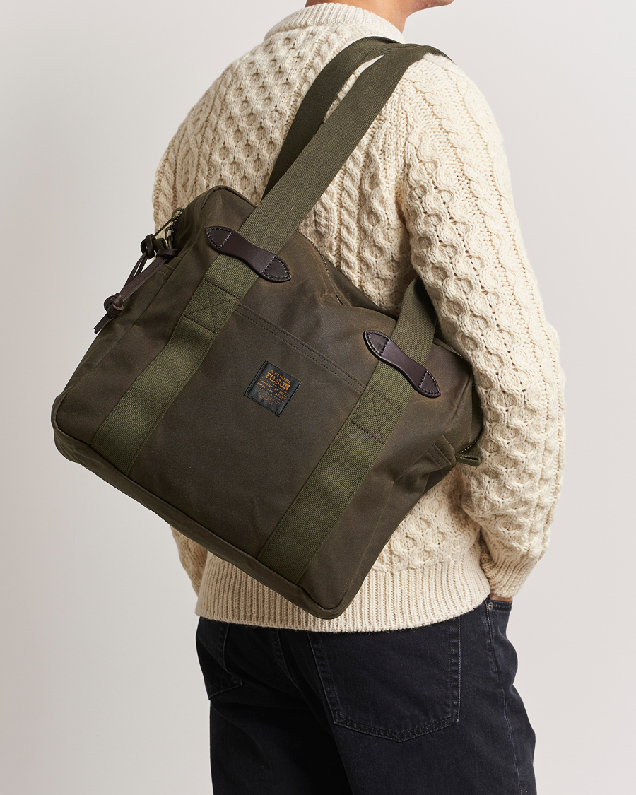 Herre |  | Filson | Tin Cloth Tote Bag Otter Green