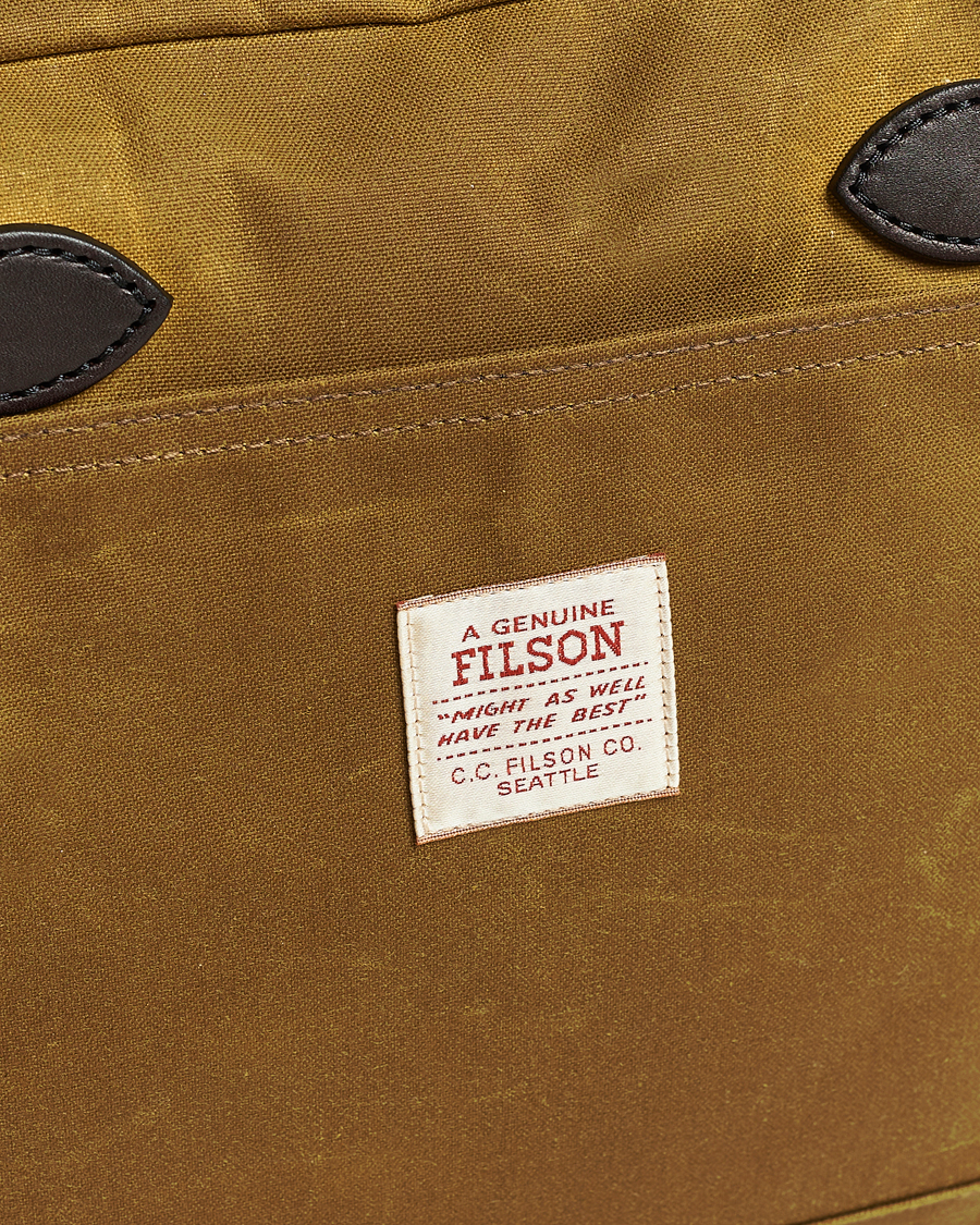 Herre | Tasker | Filson | Tin Cloth Compact Briefcase Dark Tan