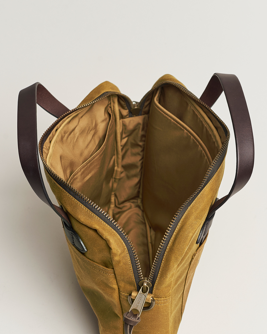 Herre | Tasker | Filson | Tin Cloth Compact Briefcase Dark Tan