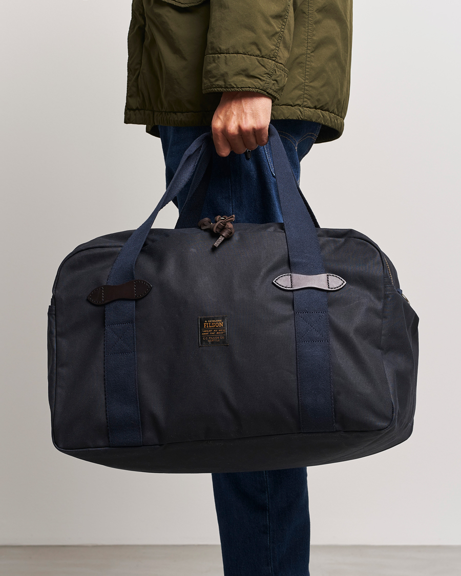 Herre |  | Filson | Tin Cloth Medium Duffle Bag Navy