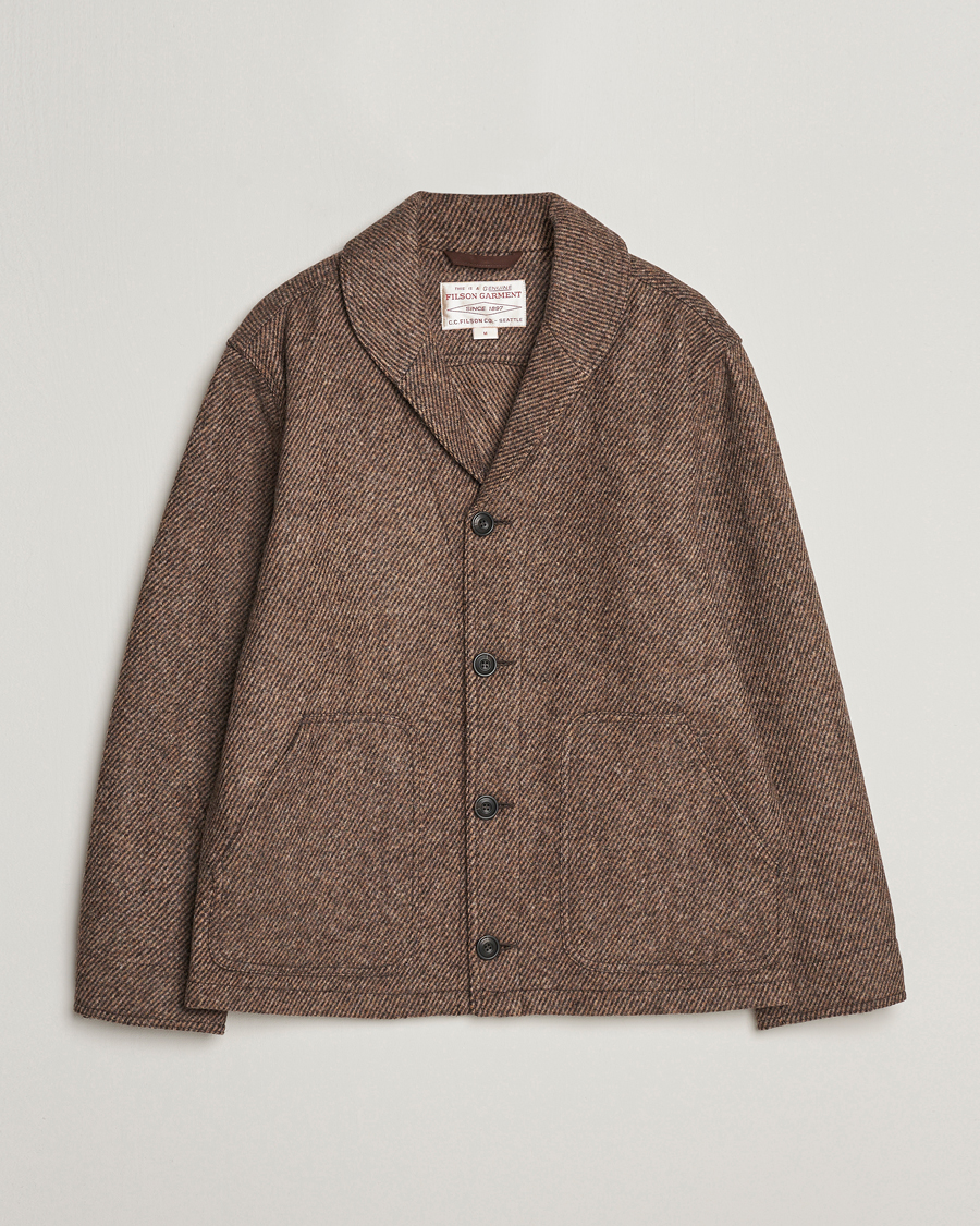 Herre | Jakker | Filson | Decatur Island Wool Jacket Natural Brown