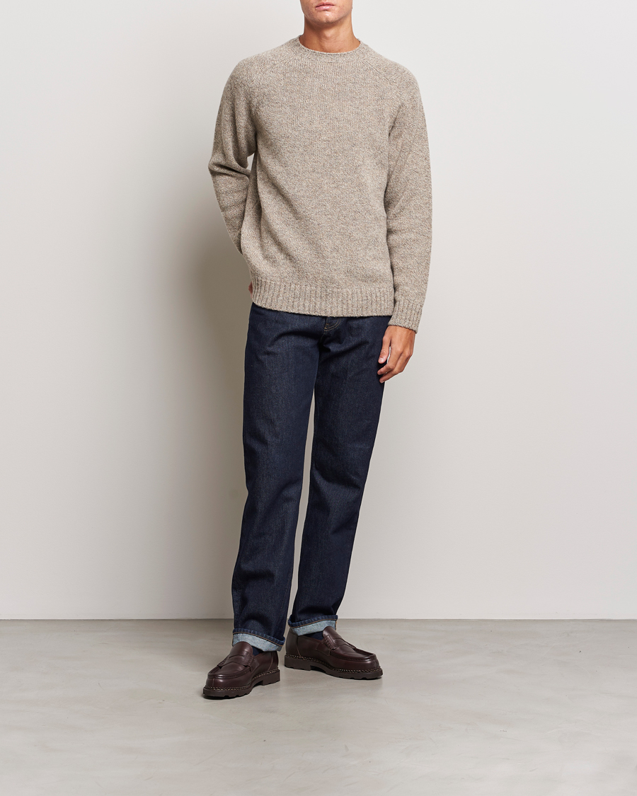 Herre | Trøjer | Filson | Irish Wool 5-Guage Knitted Sweater Natural/Brown