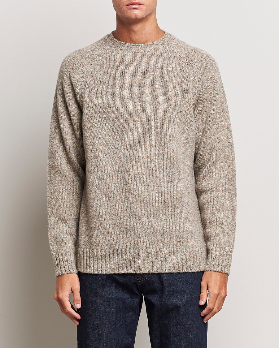 Herre | Trøjer | Filson | Irish Wool 5-Guage Knitted Sweater Natural/Brown