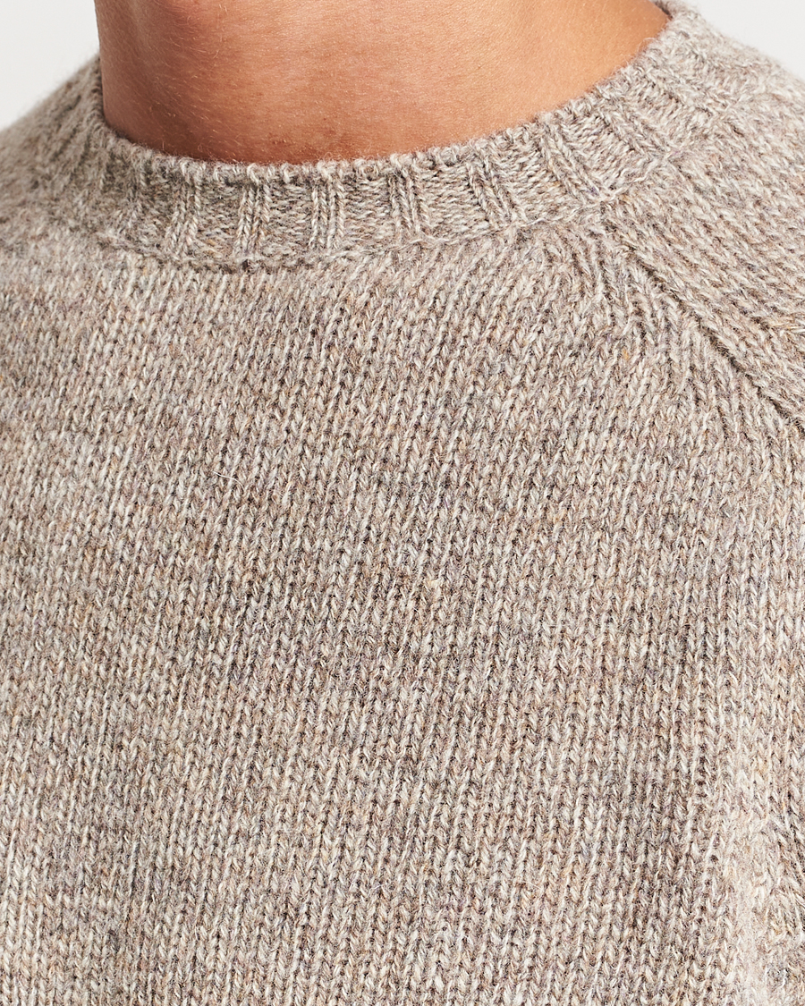Herre | Trøjer | Filson | Irish Wool 5-Guage Knitted Sweater Natural/Brown