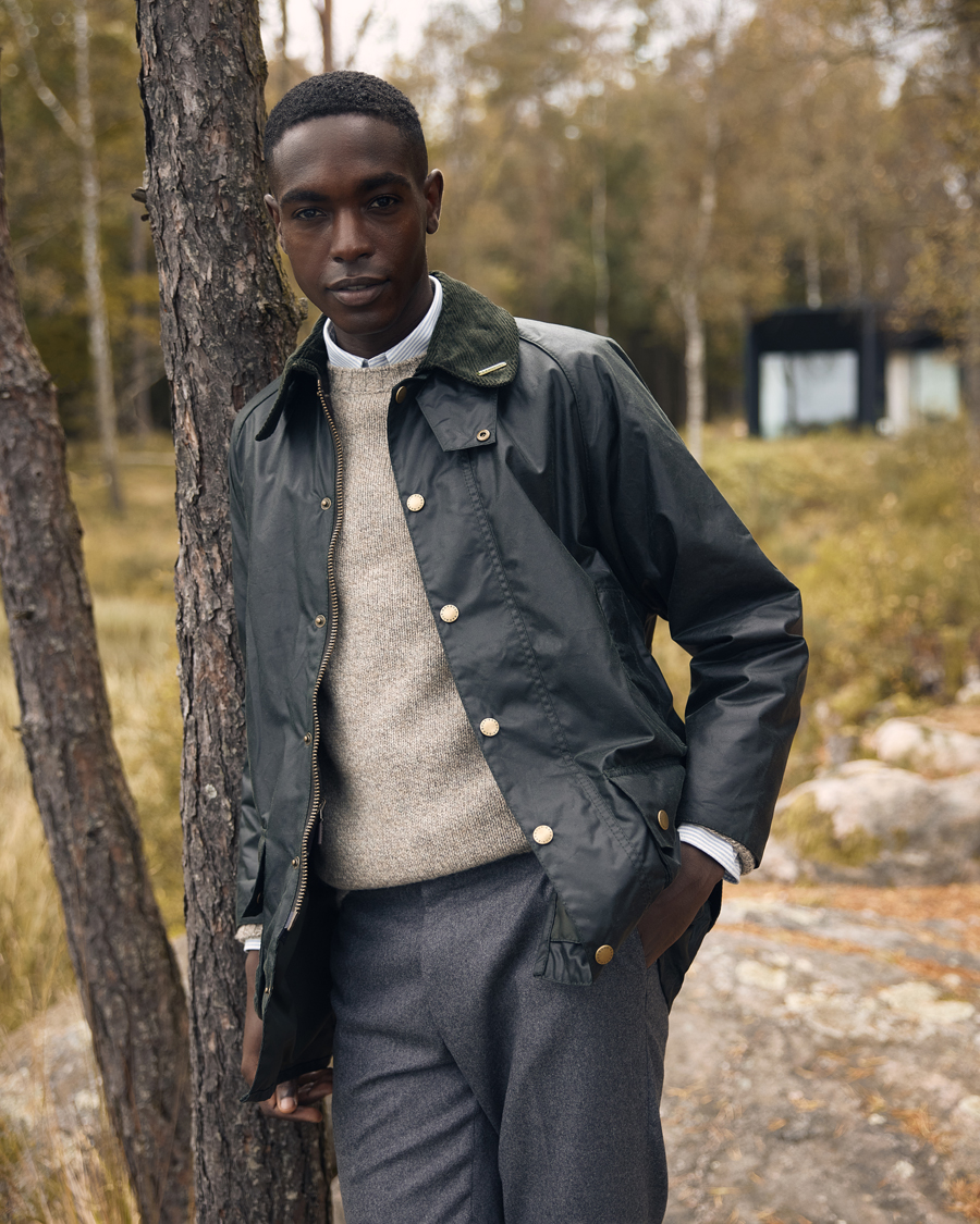 Herre | Trøjer | Filson | Irish Wool 5-Guage Knitted Sweater Natural/Brown
