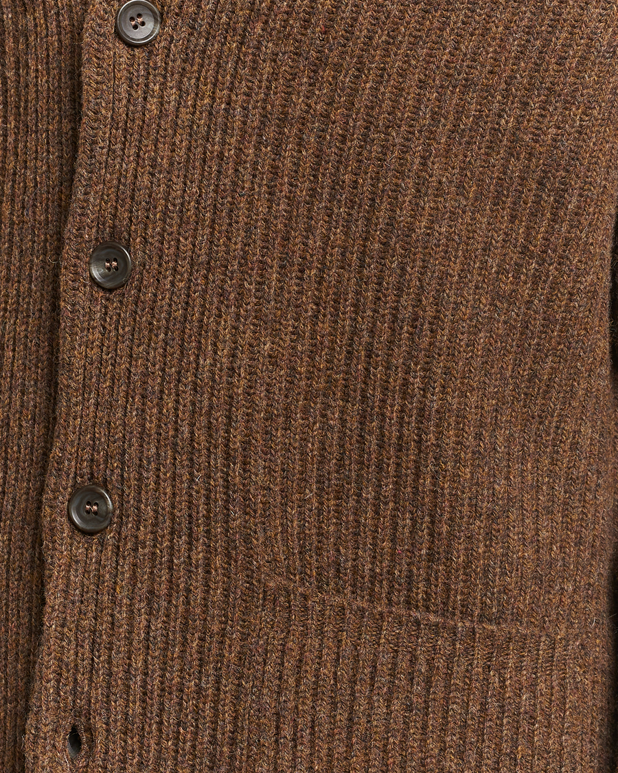 Herre | Trøjer | Filson | Bristol Wool Cardigan Brown Heather