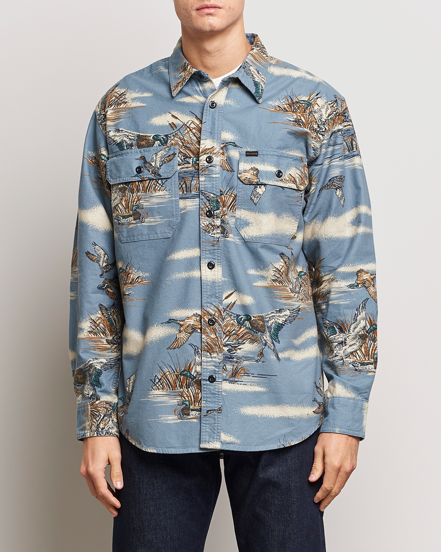Herre | Skjorter | Filson | Field Flannel Shirt Marsh Scenic/Blue