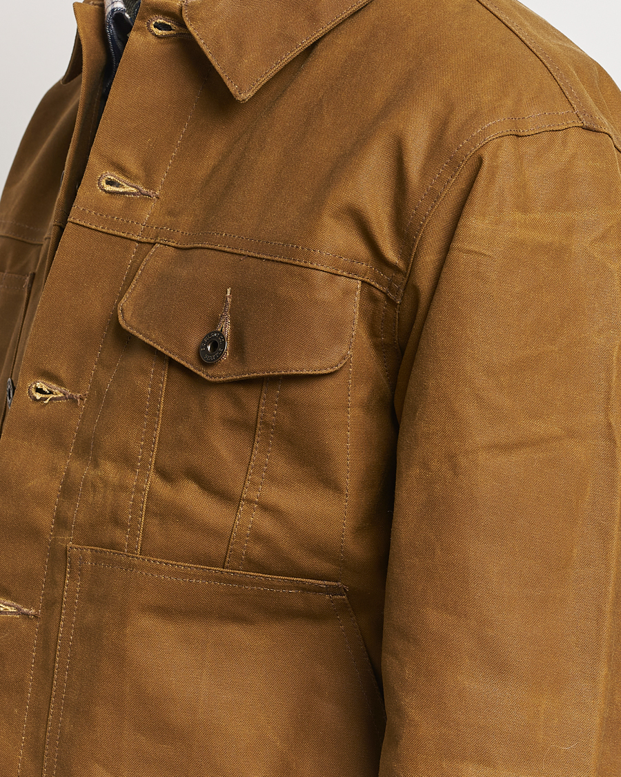 Herre | Jakker | Filson | Short Lined Tin Cloth Cruiser Dark Tan