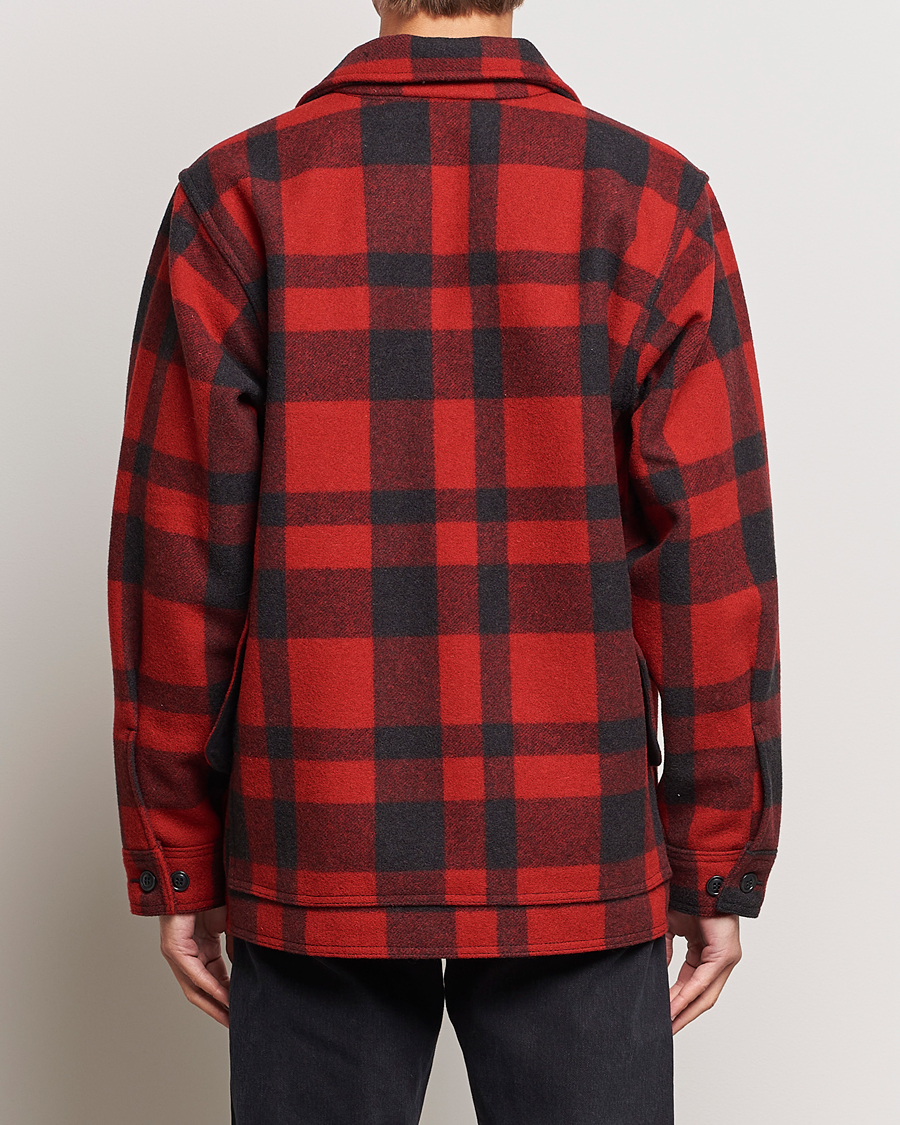 Herre | Jakker | Filson | Mackinaw Wool Cruiser Red/Black Plaid