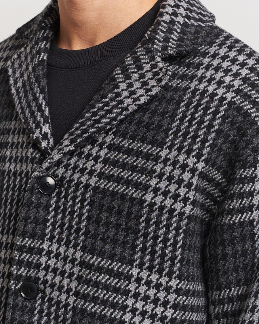 Herre | Jakker | Samsøe Samsøe | Samsøe & Samsøe Stefano Checked Coat Black