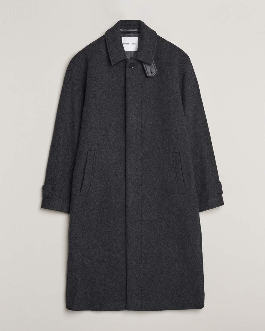 Herre | Jakker | Samsøe Samsøe | Samsøe & Samsøe Jacob Coat Black Melange