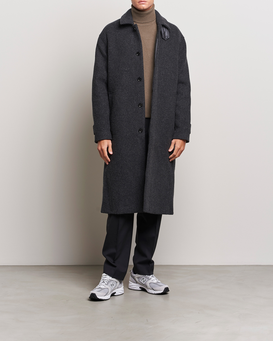 Herre | Jakker | Samsøe Samsøe | Samsøe & Samsøe Jacob Coat Black Melange