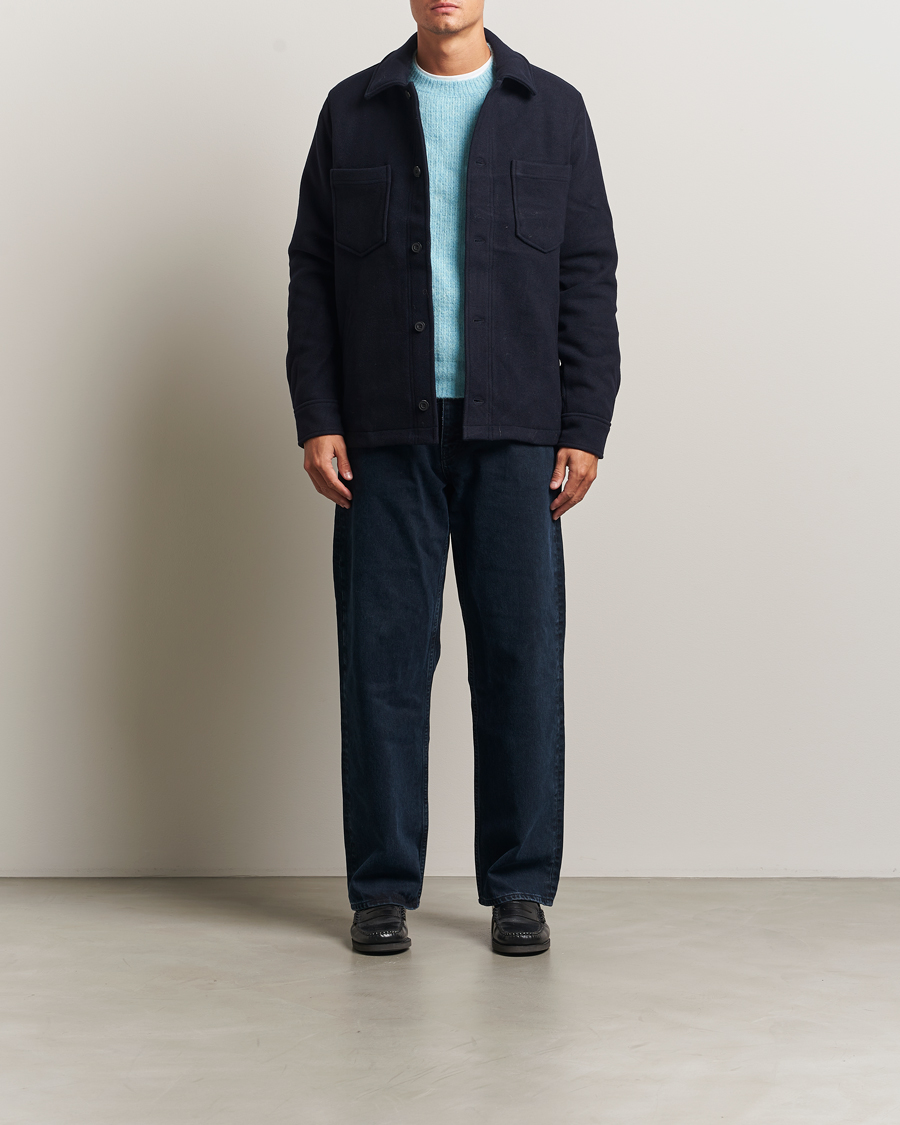 Herre | Jakker | Samsøe Samsøe | Pally Padded Shirt Jacket Salute Navy